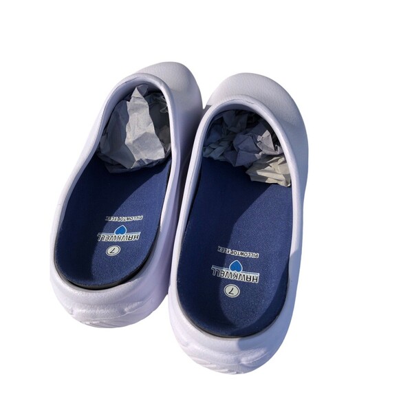 Hawkwell Pillowtop Flex Womens Clogs Shoes White Slip On Round Toe 7 - Picture 6 of 6